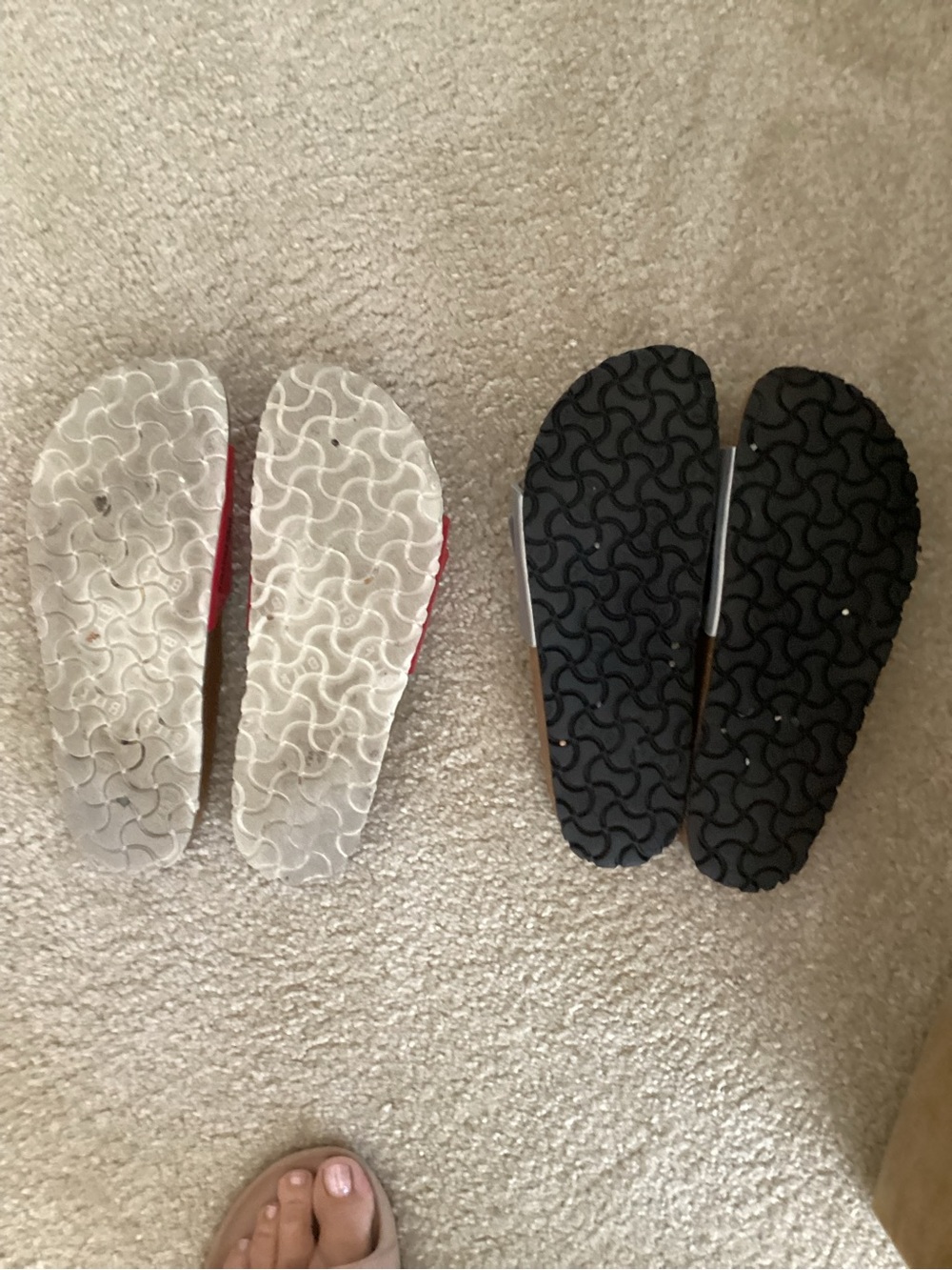 Birkenstock Womens Madrid Sandals in Red and Silver - Picture 5 of 5